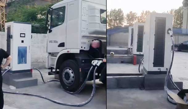 【重卡电动先锋】极悦娱乐300-400kW重卡充电桩：亮点与应用典范(图7)